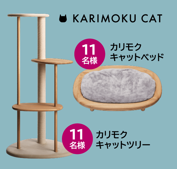 KARIMOKU CATのキャットベッド KARIMOKU CATのキャットタワー